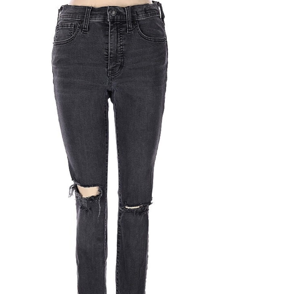 Madewell NWT Tall 9" Mid-Rise Skinny Jeans in Black Sea / TALL 31